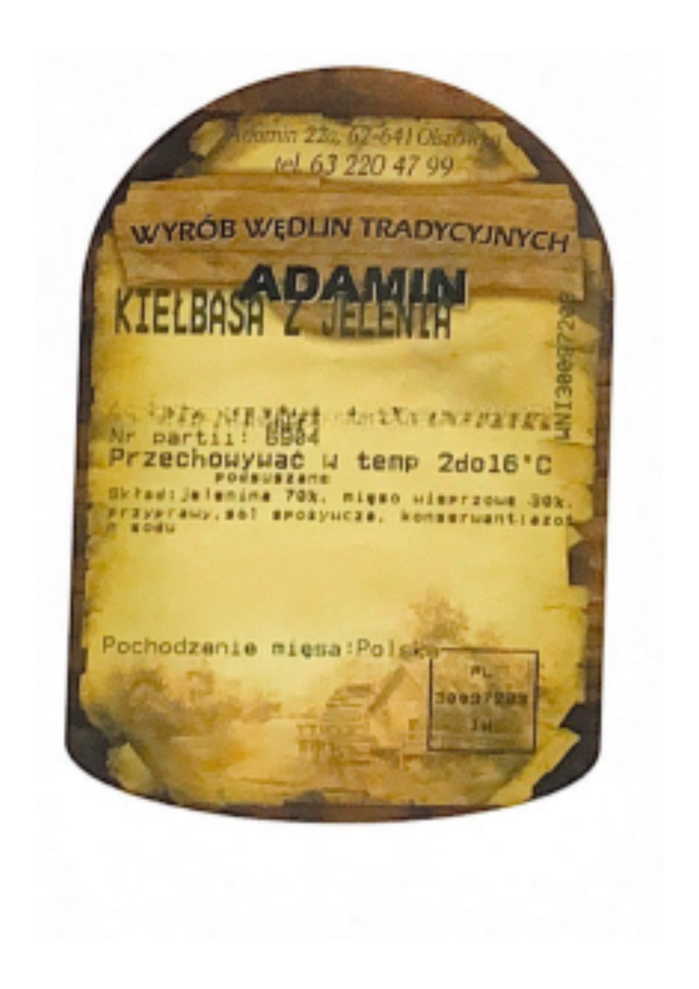 Kiełbasa z jelenia 66zł/kg