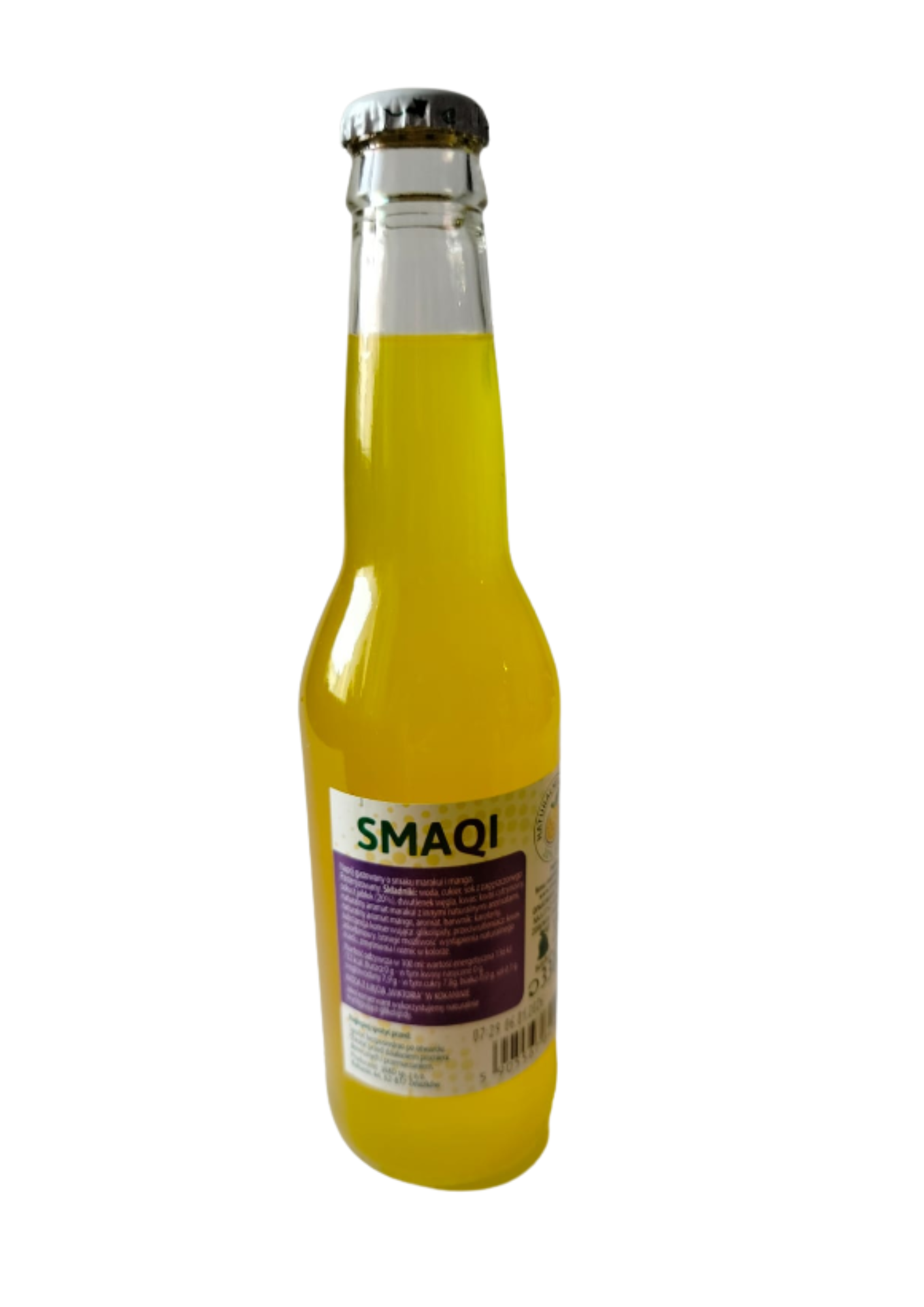 SMAQI Marakuja i Mango – Napój gazowany o smaku marakui i mango