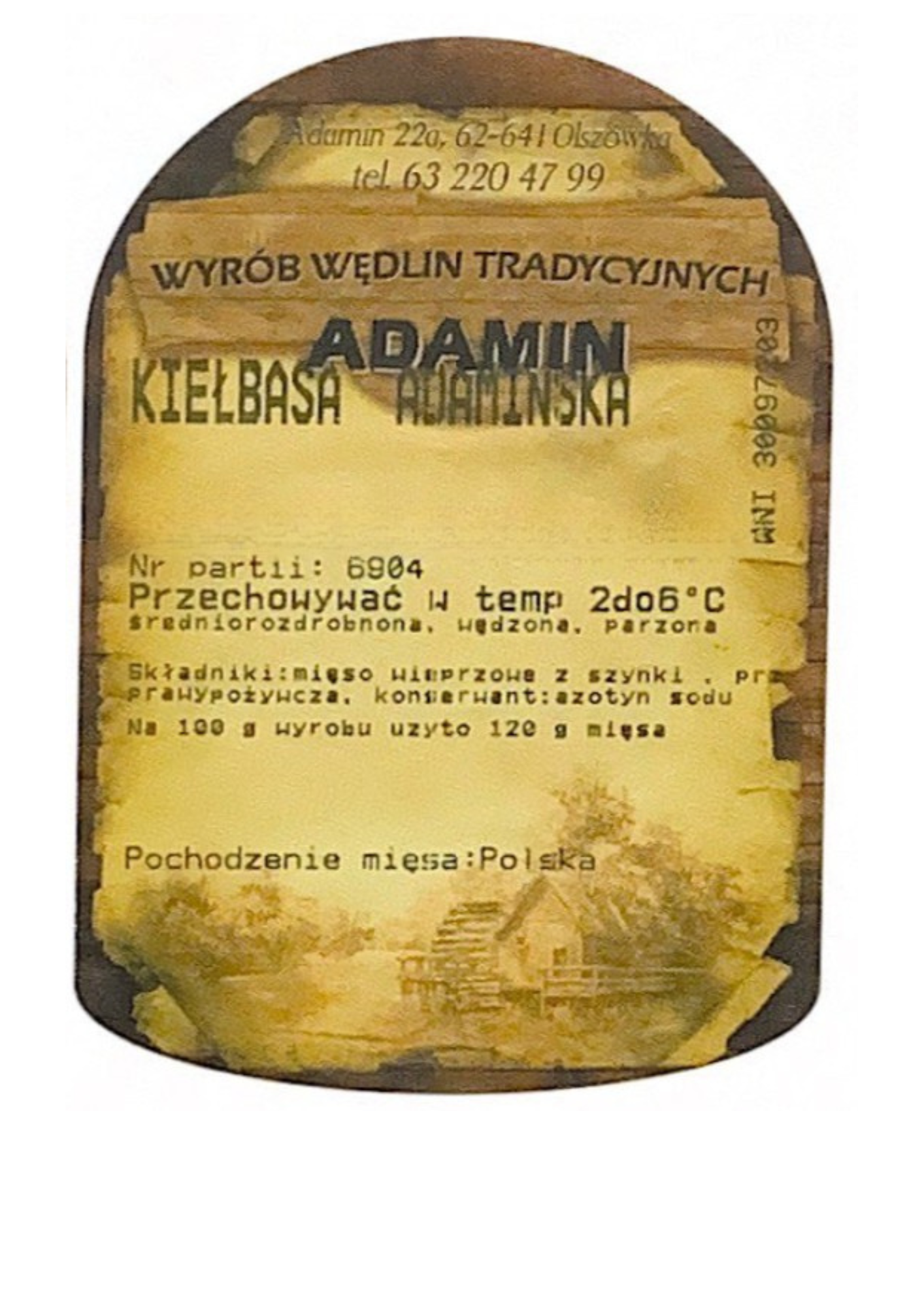 Kiełbasa Adamińska 63zł/kg