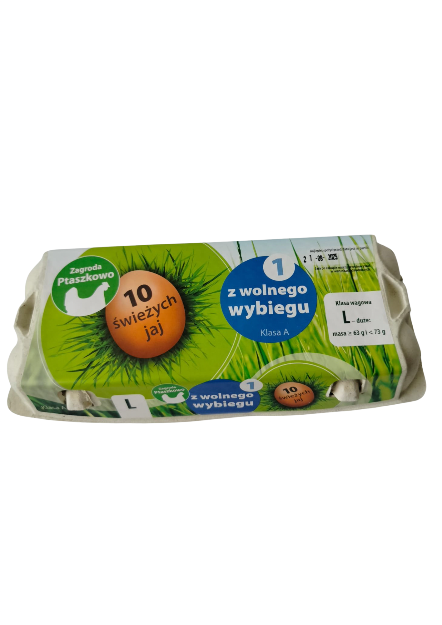 ⸻
Jaja z wolnego wybiegu L – 10 szt.