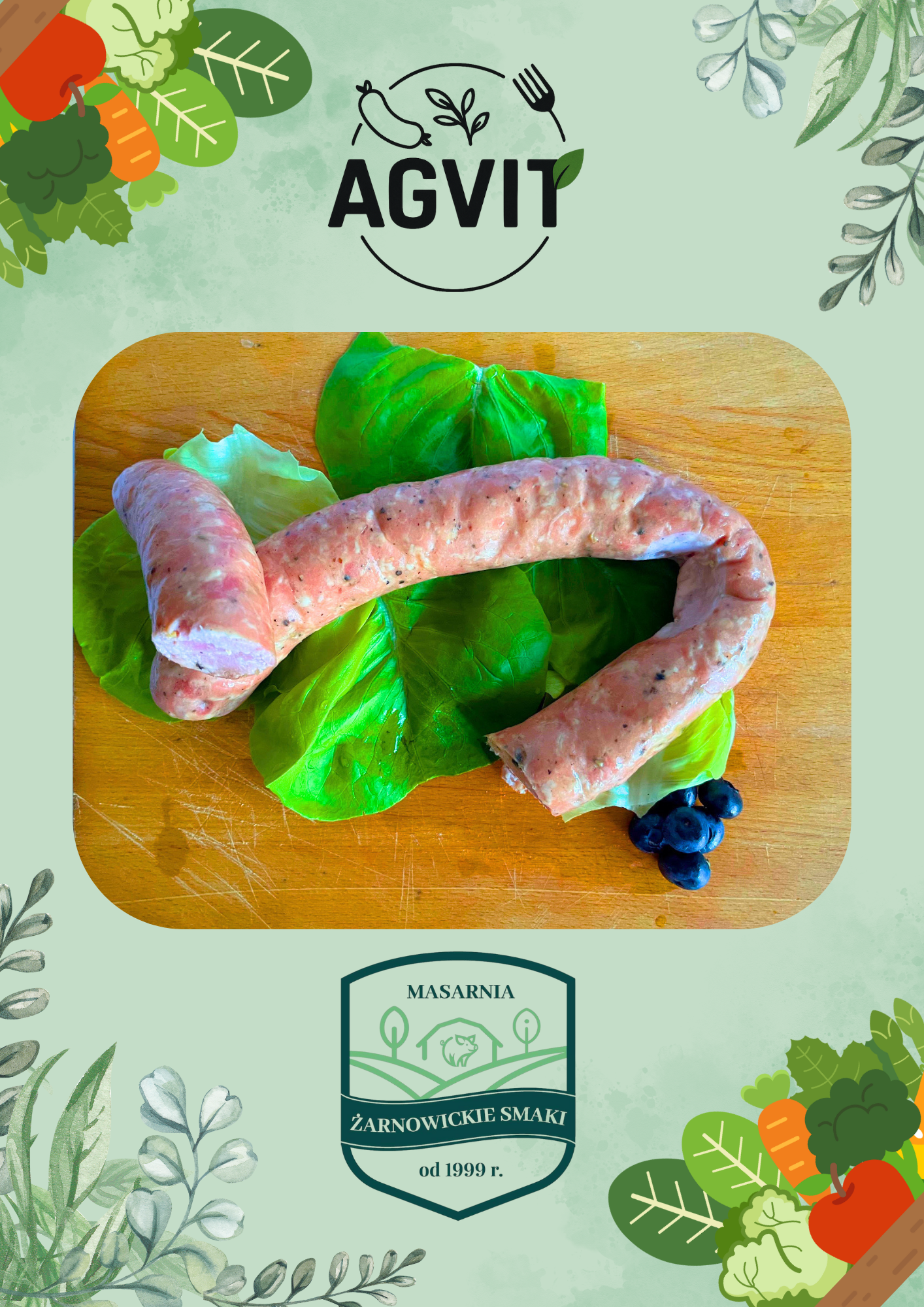 Kiełbasa krucha z szynki 46,90zł/kg