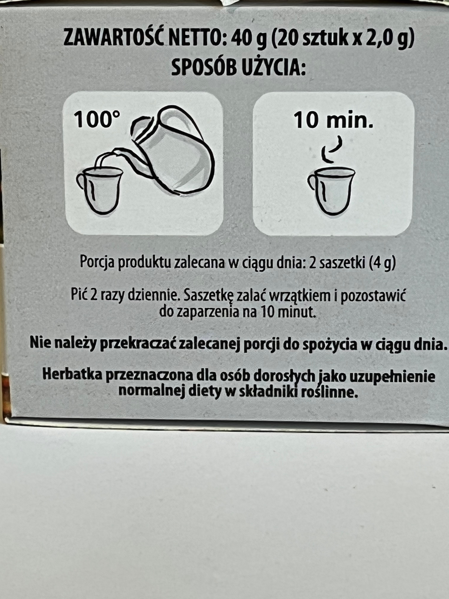 Herbatka ziołowa Uroflos Tea