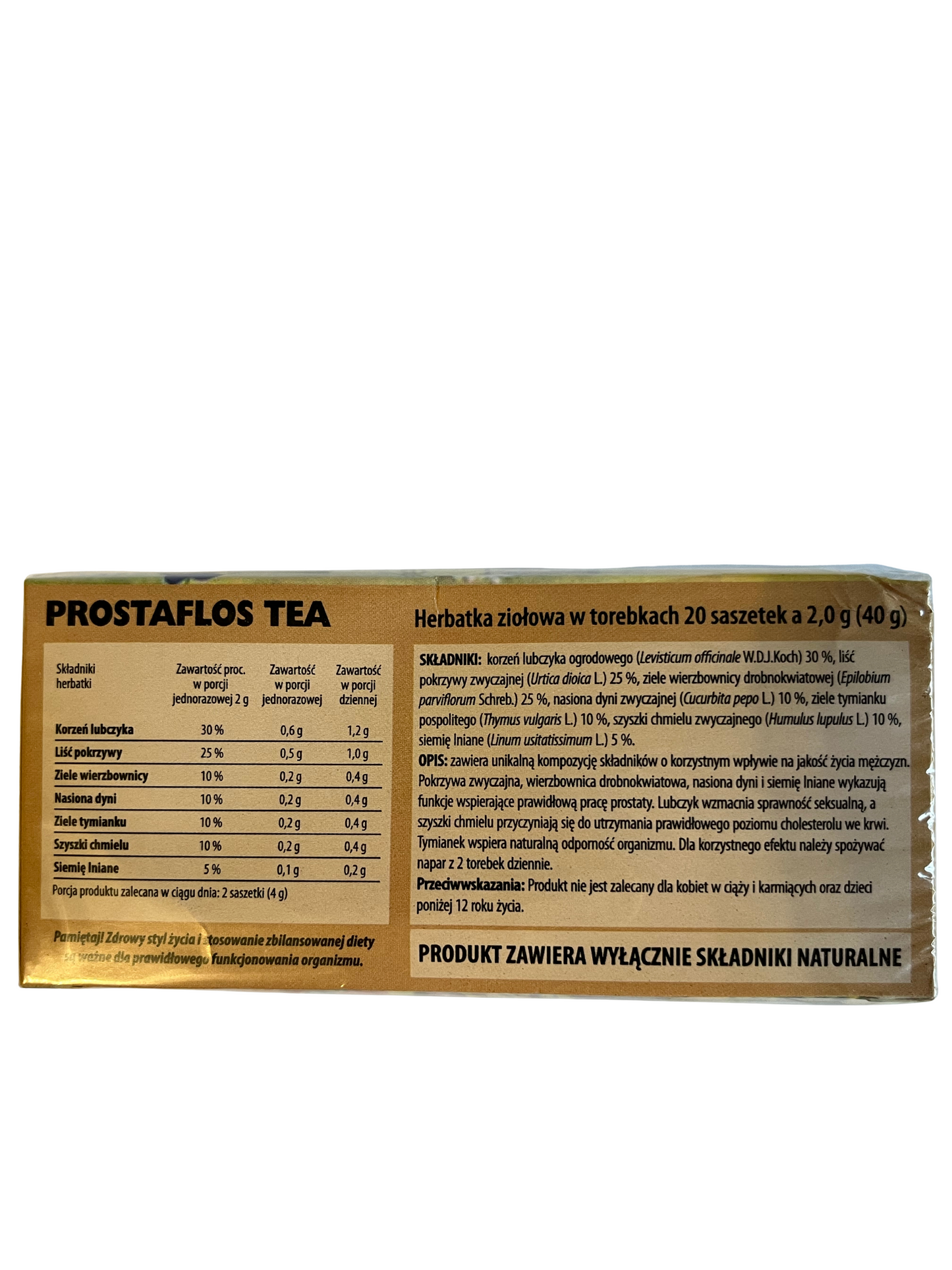 Herbatka ziołowa Prostaflos Tea