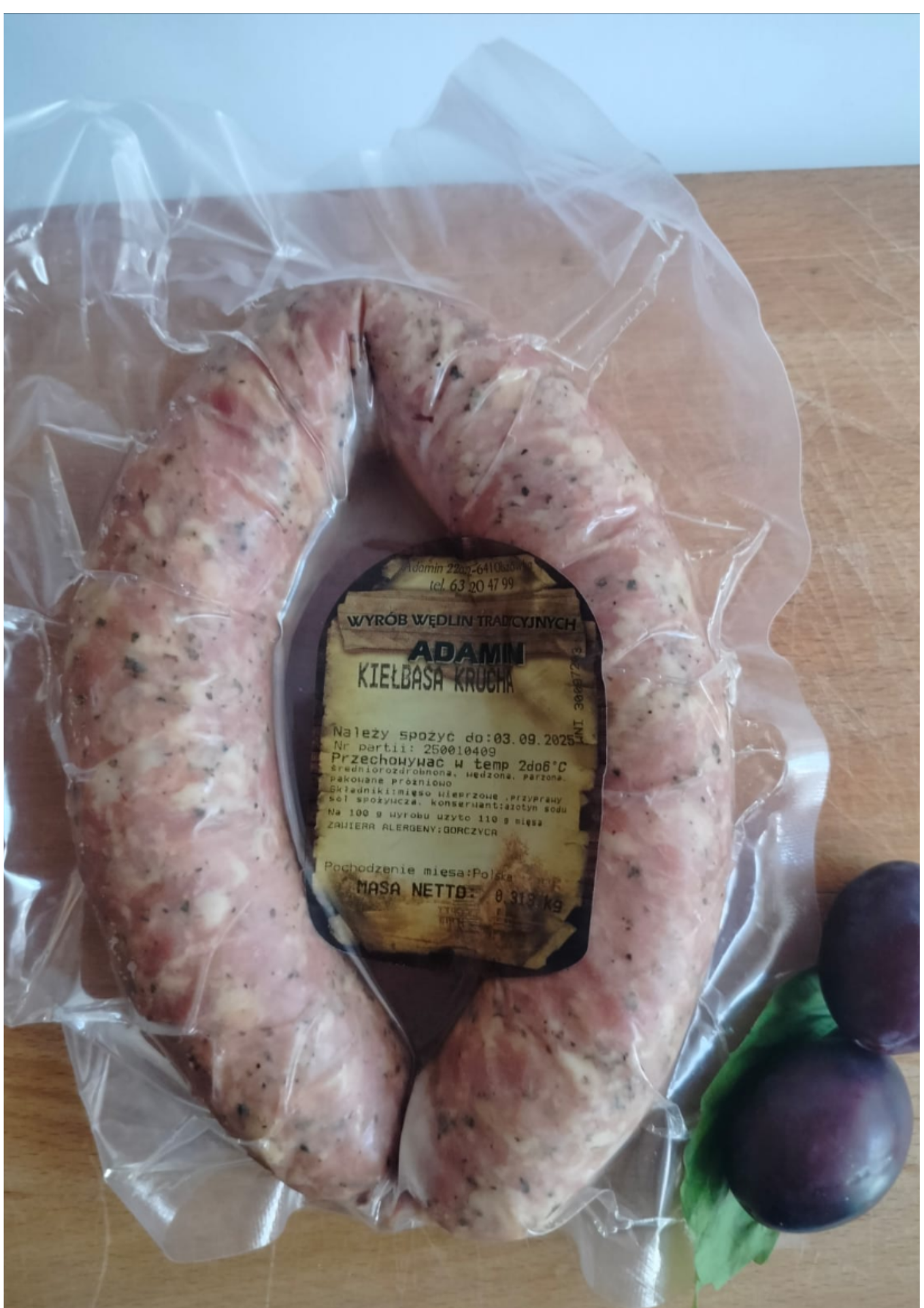 Kiełbasa krucha 46,60zł/kg