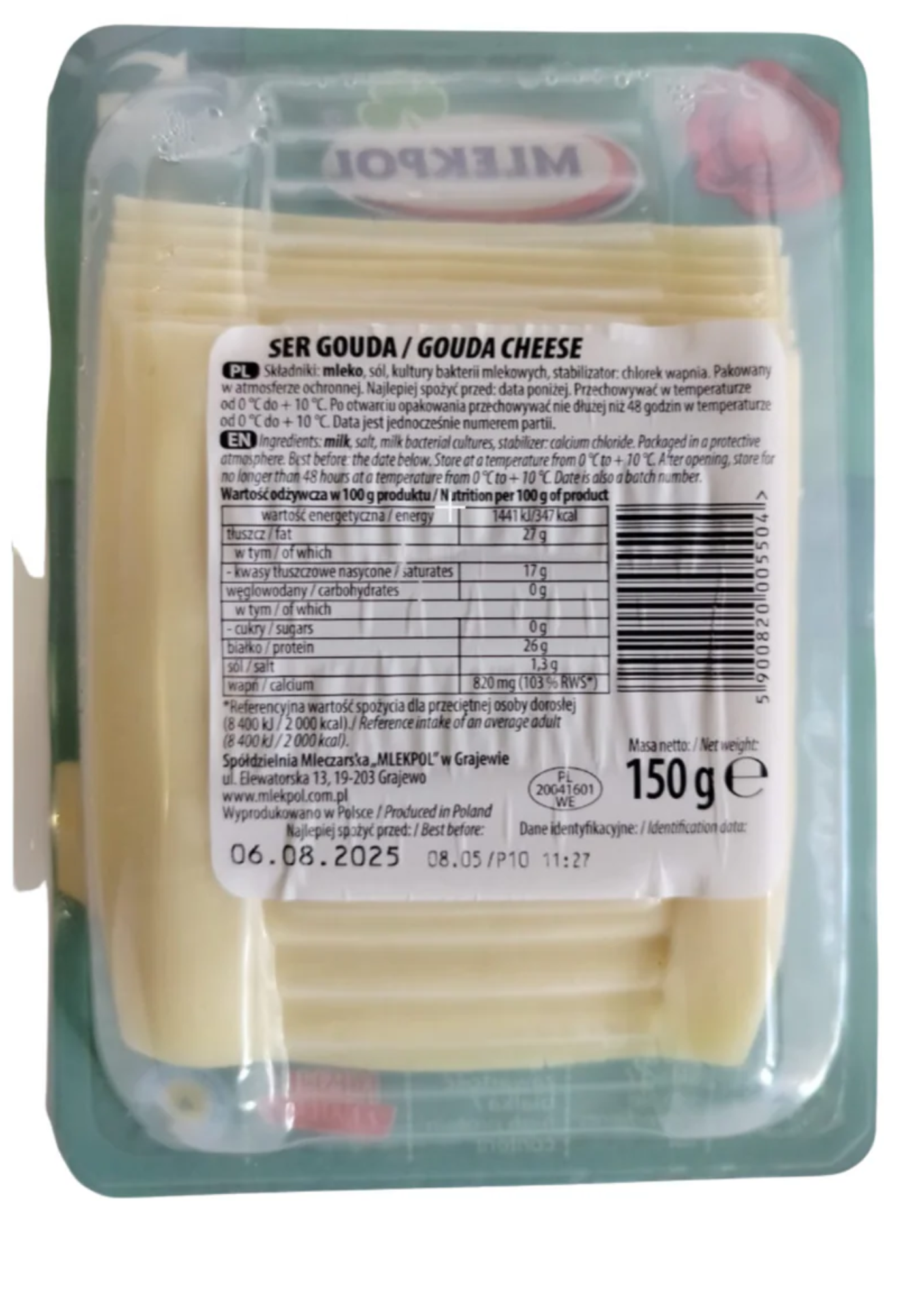 Ser Gouda w plastrach