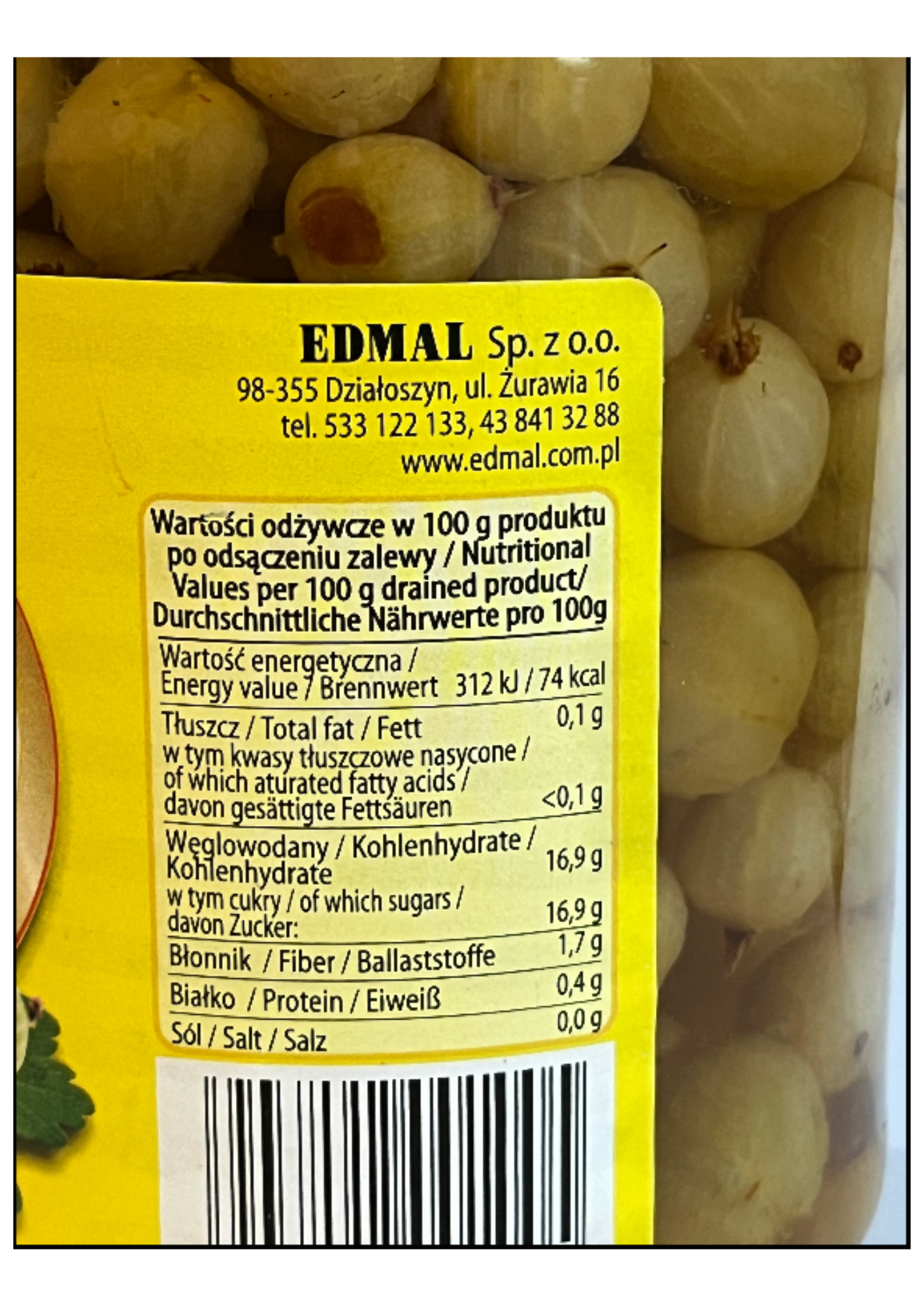 Kompot agrestowy EDMAL