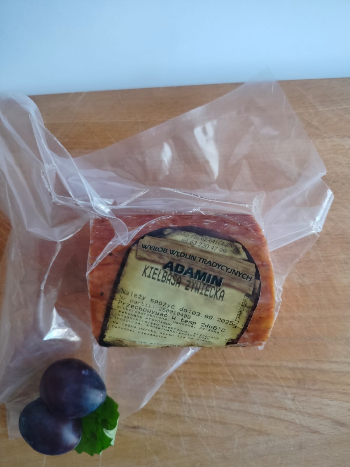 Kiełbasa żywiecka 55zł/kg