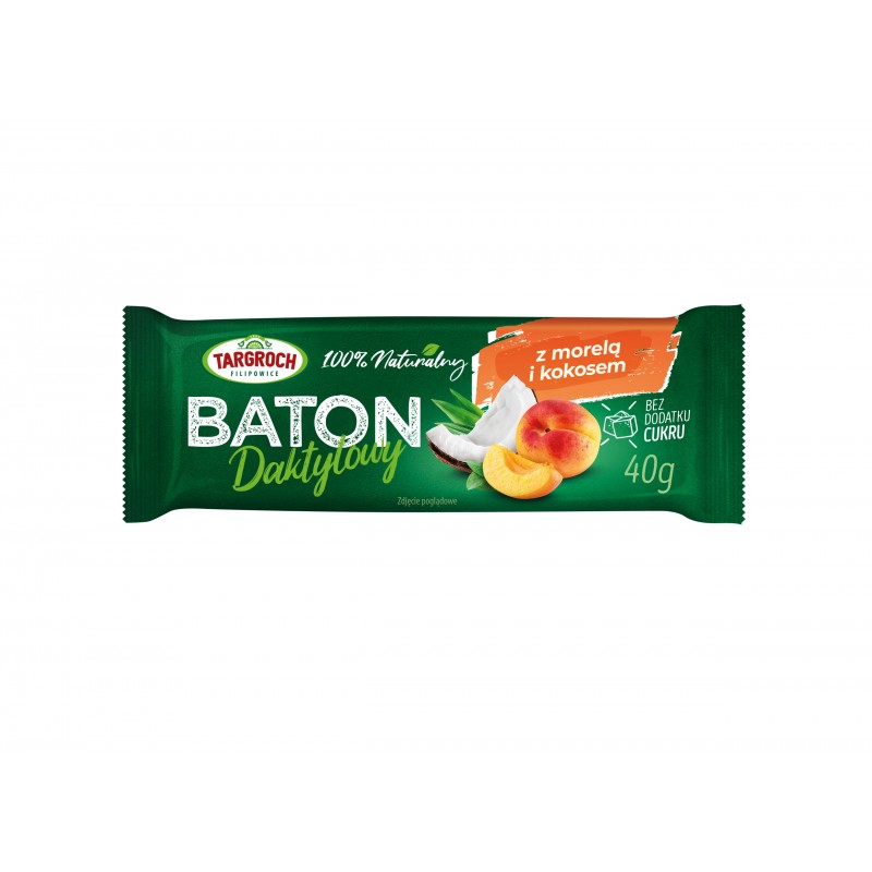 Baton daktylowy z kokosem i morelami
