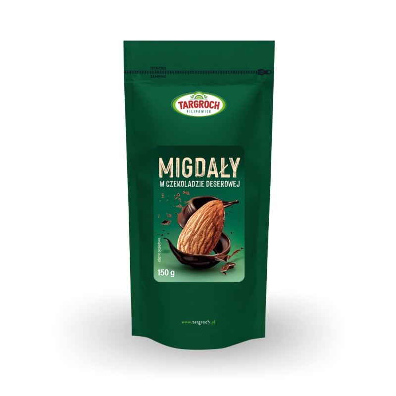 Migdały w czekoladzie deserowej –