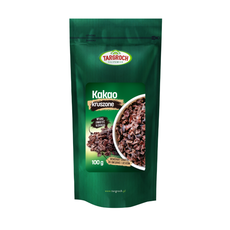 Surowe Kakao (kruszone ziarna kakaowca) Targroch – 250 g