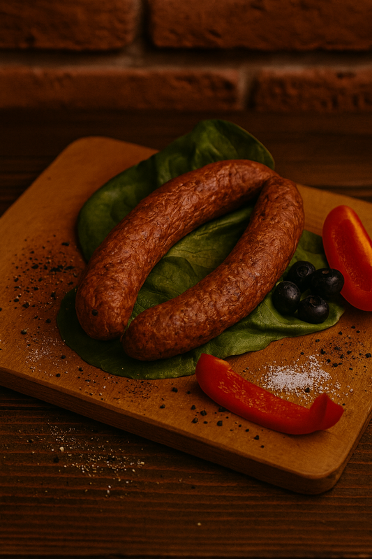 Kiełbasa z jelenia 66zł/kg