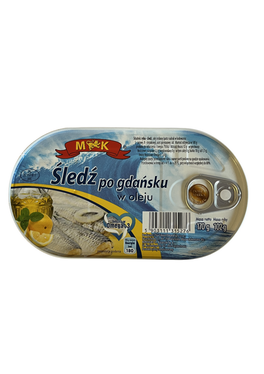 Śledź po gdańsku w oleju M&K