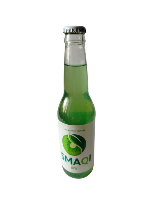 SMAQI – Napój gazowany o smaku kiwi – butelka 250 ml