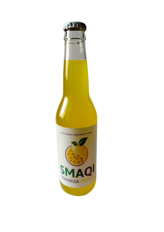 SMAQI Marakuja i Mango – Napój gazowany o smaku marakui i mango