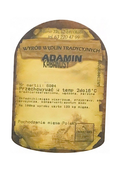 Kabanosy Adamina 59zł/kg