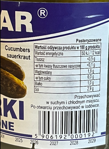 Ogórki kwaszone Vitmar