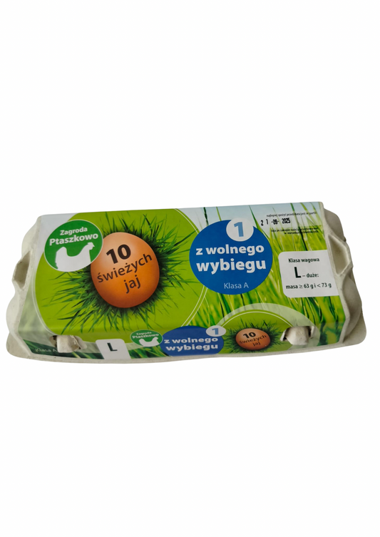 ⸻

Jaja z wolnego wybiegu L – 10 szt.