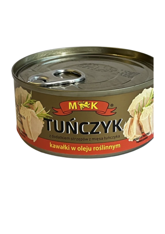 Tuńczyk kawałki w oleju roślinnym M&K