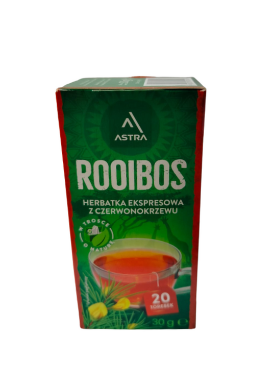 Astra Rooibos – Herbatka ekspresowa z czerwonokrzewu – 30 g
