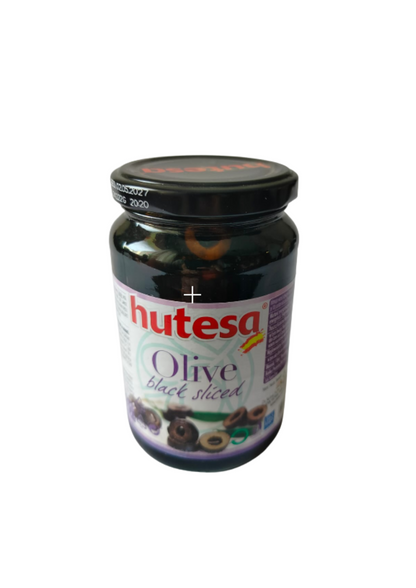 Hutesa Olive Black Sliced – Czarne oliwki krojone w zalewie