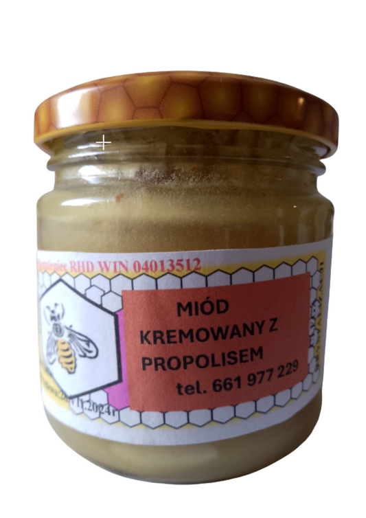 Miód kremowany z propolisem – prosto z pasieki