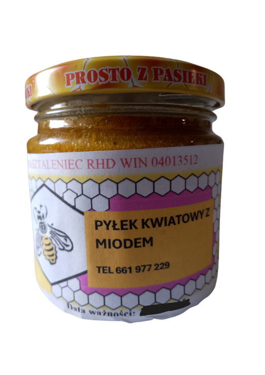 Pyłek kwiatowy z miodem – prosto z pasieki