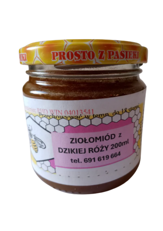 Ziołomiód z dzikiej róży 200ml