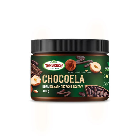 Krem z orzechów laskowych i kakao CHOCOELA Crunchy