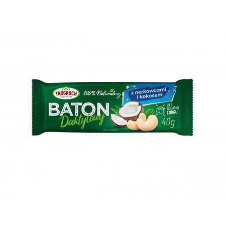 Baton daktylowy z nerkowcami i kokosem